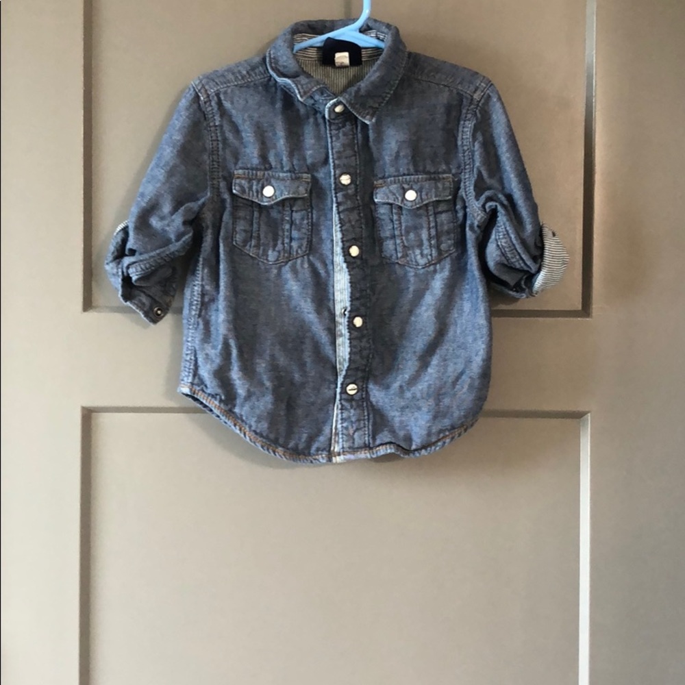 Thick Jean long sleeves button down